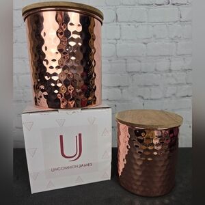 Uncommon James. Hammered Copper Canister Set.